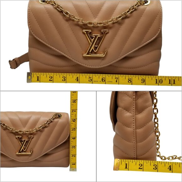 Louis Vuitton New Wave Chain Bag MM Noisette Hazelnut Brown Leather Crossbody - Picture 10 of 16